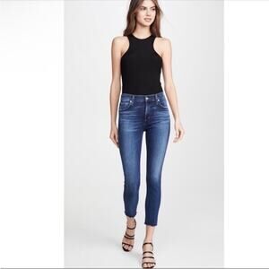 Agolde Sophie Raw Hem High Rise Skinny Crop Jeans Size 29